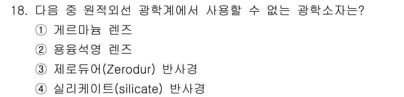 광학기사 2015년 19번 - 정답과 핵심 포인트를 검수 중인 기출문제