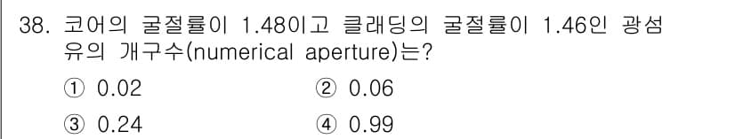 광학기사 2019년 38번 - 정답과 핵심 포인트를 검수 중인 기출문제