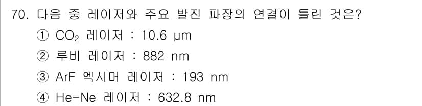 광학기사 2019년 70번 - 정답과 핵심 포인트를 검수 중인 기출문제