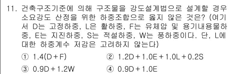 9급_지방직_공무원_건축구조 2020년 11번 - 정답과 핵심 포인트를 검수 중인 기출문제