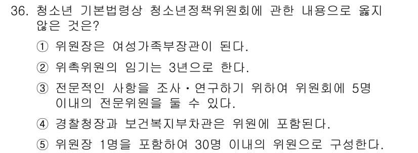 청소년상담사_1급(1교시)(구) 2020년 35번 - 정답과 핵심 포인트를 검수 중인 기출문제