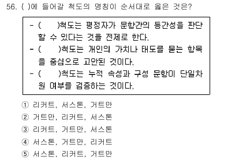 청소년상담사_1급(1교시) 2020년 55번 - 정답과 핵심 포인트를 검수 중인 기출문제