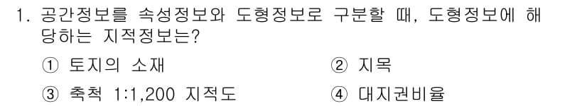 9급_지방직_공무원_지적전산학개론 2020년 1번 - 정답과 핵심 포인트를 검수 중인 기출문제