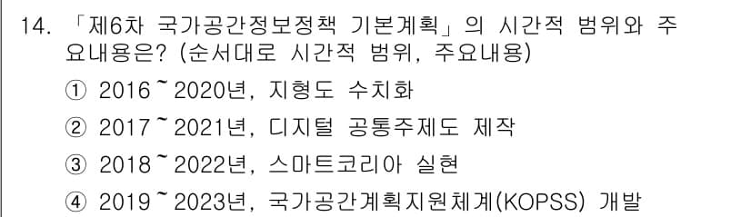 9급_지방직_공무원_지적전산학개론 2020년 14번 - 정답과 핵심 포인트를 검수 중인 기출문제