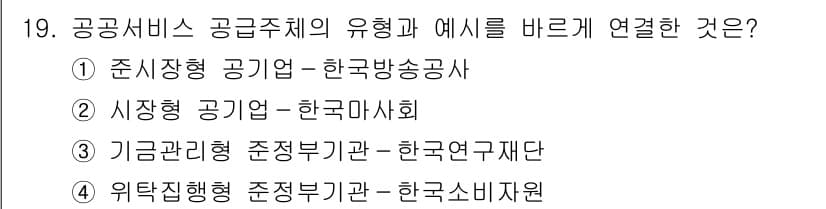 9급_지방직_공무원_행정학개론 2017년 19번 - 정답과 핵심 포인트를 검수 중인 기출문제