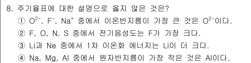 9급_지방직_공무원_화학공학일반 2020년 8번 - 정답과 핵심 포인트를 검수 중인 기출문제