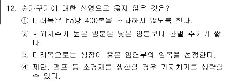 9급_국가직_공무원_조림 2020년 12번 - 정답과 핵심 포인트를 검수 중인 기출문제