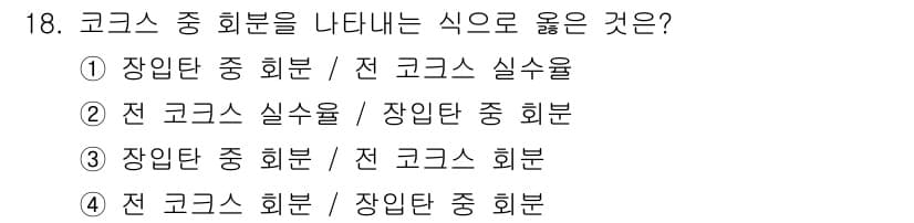 제선기능장 2015년 18번 - 정답과 핵심 포인트를 검수 중인 기출문제