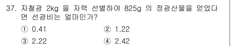 제선기능장 2015년 37번 - 정답과 핵심 포인트를 검수 중인 기출문제