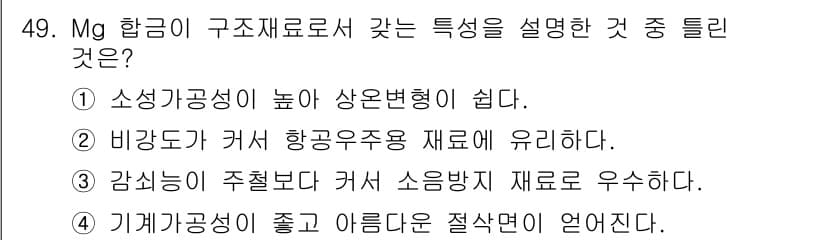 압연기능장 2017년 49번 - 정답과 핵심 포인트를 검수 중인 기출문제