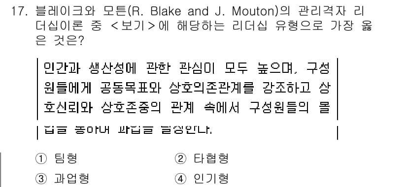 9급_지방직_공무원_서울시_간호관리(8급) 2020년 17번 - 정답과 핵심 포인트를 검수 중인 기출문제
