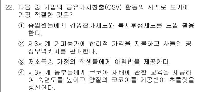 비서_1급 2020년 22번 - 정답과 핵심 포인트를 검수 중인 기출문제