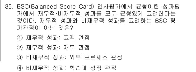비서_1급 2020년 35번 - 정답과 핵심 포인트를 검수 중인 기출문제