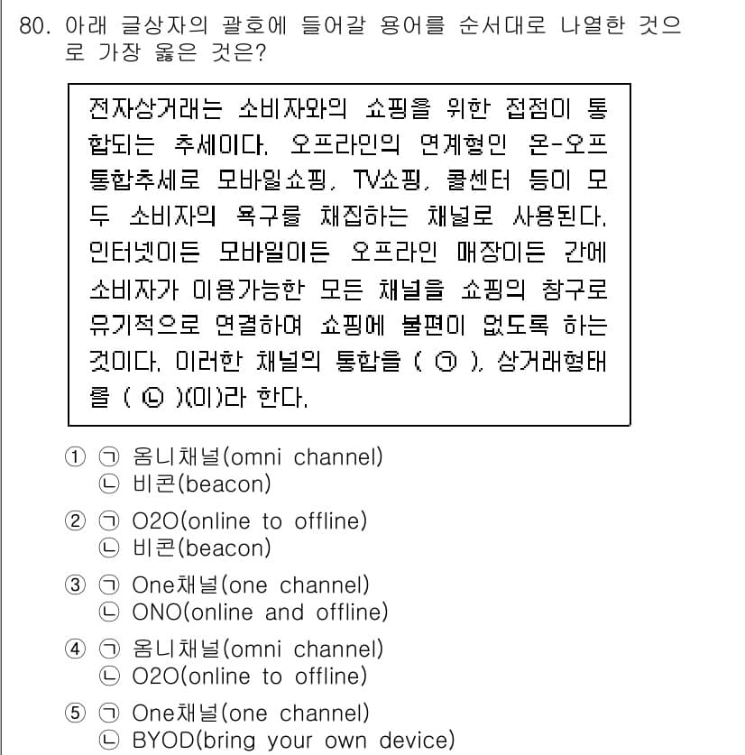 유통관리사_2급 2020년 80번 - 정답과 핵심 포인트를 검수 중인 기출문제