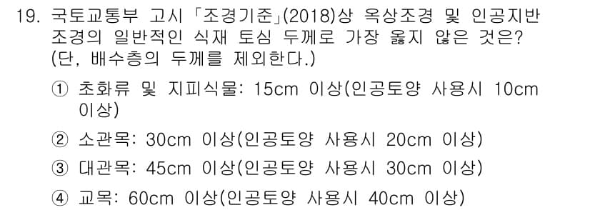 9급_지방직_공무원_서울시_조경계획및생태관리 2020년 20번 - 정답과 핵심 포인트를 검수 중인 기출문제