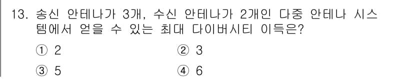 9급_지방직_공무원_서울시_통신이론 2020년 13번 - 정답과 핵심 포인트를 검수 중인 기출문제