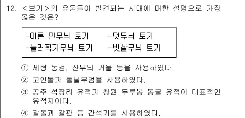 9급_지방직_공무원_서울시_한국사(유공자) 2020년 12번 - 정답과 핵심 포인트를 검수 중인 기출문제