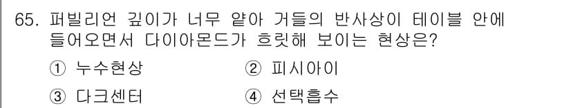 귀금속가공산업기사 2016년 65번 - 정답과 핵심 포인트를 검수 중인 기출문제