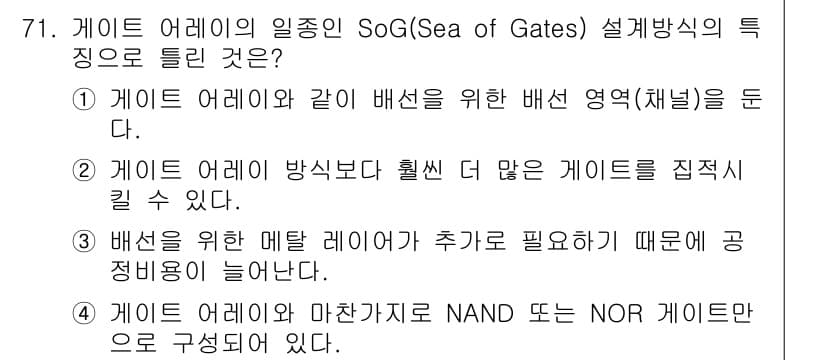 반도체커스텀레이아웃산업기사 2018년 71번 - 정답과 핵심 포인트를 검수 중인 기출문제