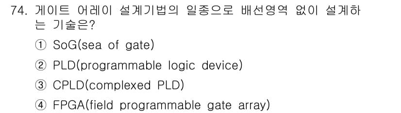 반도체커스텀레이아웃산업기사 2019년 74번 - 정답과 핵심 포인트를 검수 중인 기출문제