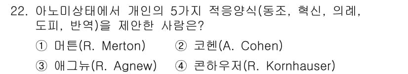 경비지도사_2차(범죄학) 2020년 22번 - 정답과 핵심 포인트를 검수 중인 기출문제