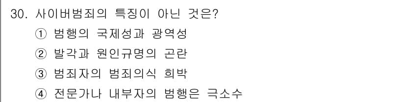 경비지도사_2차(범죄학) 2020년 30번 - 정답과 핵심 포인트를 검수 중인 기출문제