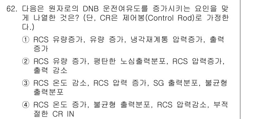원자력기사 2015년 62번 - 정답과 핵심 포인트를 검수 중인 기출문제