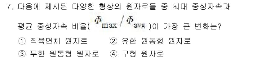 원자력기사 2015년 7번 - 정답과 핵심 포인트를 검수 중인 기출문제