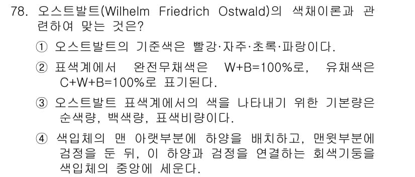 인쇄설계기사 2015년 78번 - 정답과 핵심 포인트를 검수 중인 기출문제