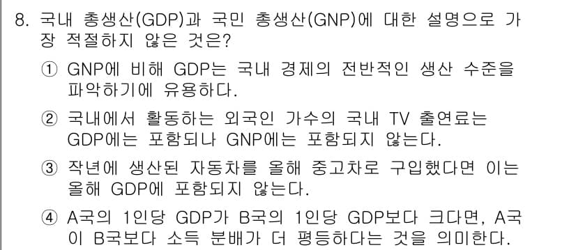 경찰공무원(순경)_사회 2020년 8번 - 정답과 핵심 포인트를 검수 중인 기출문제