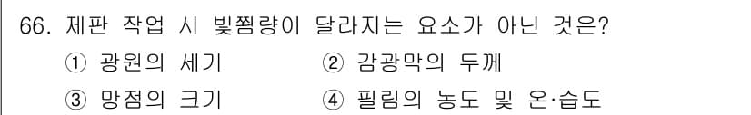 디지털인쇄산업기사 2019년 66번 - 정답과 핵심 포인트를 검수 중인 기출문제