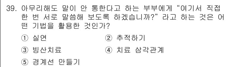 사회복지사_1급(2교시) 2021년 39번 - 정답과 핵심 포인트를 검수 중인 기출문제
