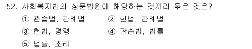사회복지사_1급(3교시)(구) 2021년 52번 - 정답과 핵심 포인트를 검수 중인 기출문제