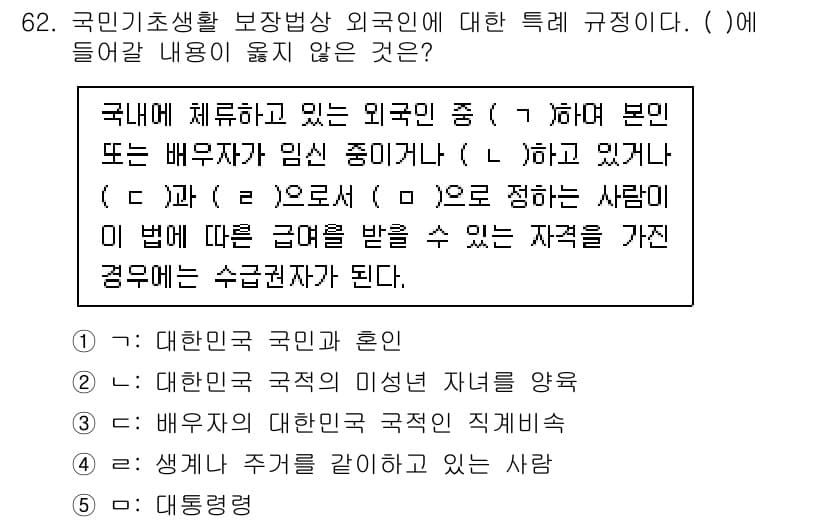 사회복지사_1급(3교시)(구) 2021년 62번 - 정답과 핵심 포인트를 검수 중인 기출문제