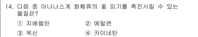 시설원예기사 2021년 14번 - 정답과 핵심 포인트를 검수 중인 기출문제