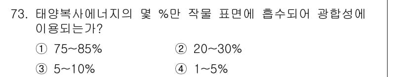 시설원예기사 2021년 73번 - 정답과 핵심 포인트를 검수 중인 기출문제
