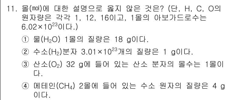 소방공무원(공개)_과학(구) 2020년 12번 - 정답과 핵심 포인트를 검수 중인 기출문제