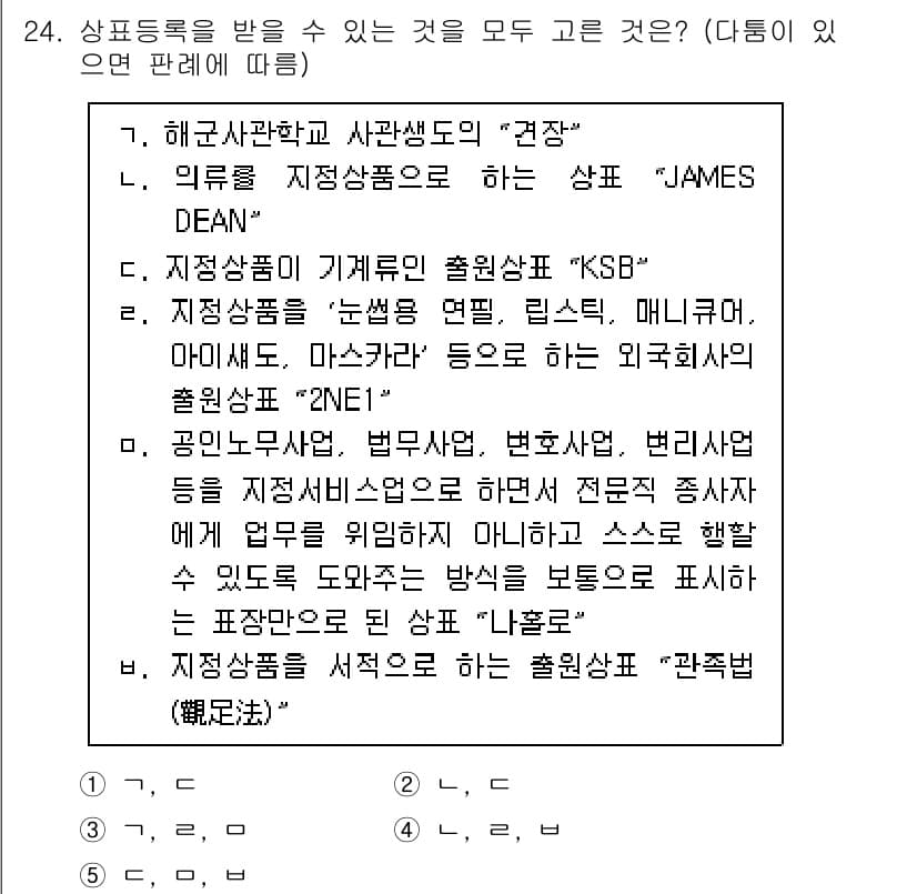 변리사_1차(1교시) 2021년 25번 - 정답과 핵심 포인트를 검수 중인 기출문제