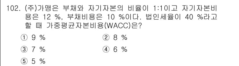 가맹거래사 2021년 102번 - 정답과 핵심 포인트를 검수 중인 기출문제
