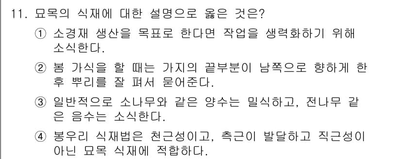 9급_국가직_공무원_조림 2021년 11번 - 정답과 핵심 포인트를 검수 중인 기출문제