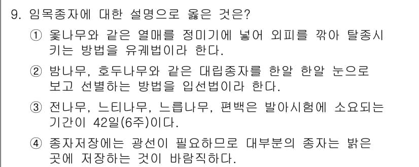 9급_국가직_공무원_조림 2021년 9번 - 정답과 핵심 포인트를 검수 중인 기출문제