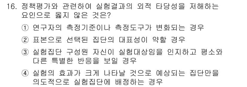9급_국가직_공무원_행정학개론 2021년 16번 - 정답과 핵심 포인트를 검수 중인 기출문제