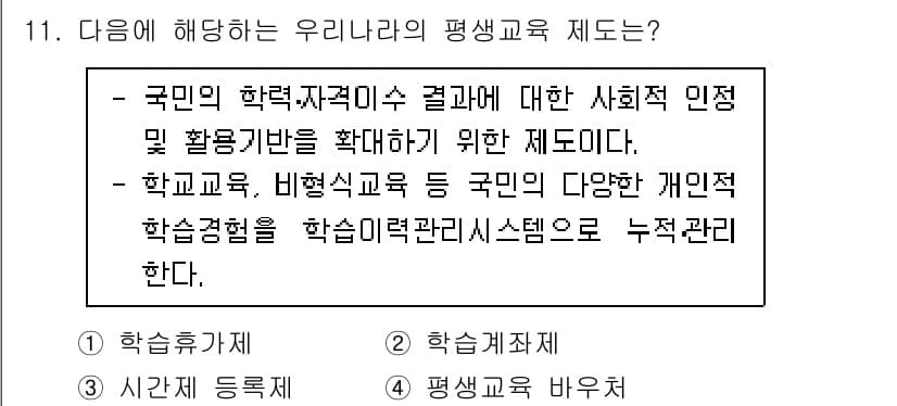 9급_국가직_공무원_교육학개론 2021년 11번 - 정답과 핵심 포인트를 검수 중인 기출문제