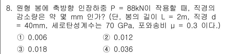 철도차량기사 2020년 8번 - 정답과 핵심 포인트를 검수 중인 기출문제