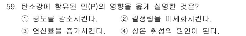 기계설계기사 2021년 59번 - 정답과 핵심 포인트를 검수 중인 기출문제