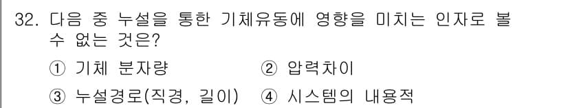 누설비파괴검사기사 2021년 32번 - 정답과 핵심 포인트를 검수 중인 기출문제