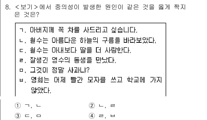 9급_지방직_공무원_서울시_국어 2021년 8번 - 정답과 핵심 포인트를 검수 중인 기출문제