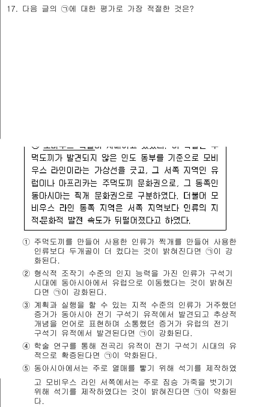 PSAT_언어논리 2021년 17번 - 정답과 핵심 포인트를 검수 중인 기출문제
