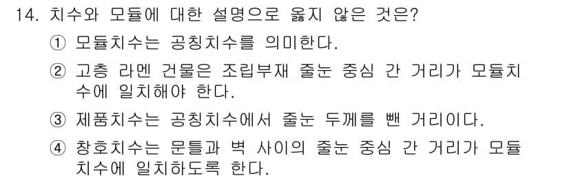 9급_지방직_공무원_건축계획 2021년 14번 - 정답과 핵심 포인트를 검수 중인 기출문제