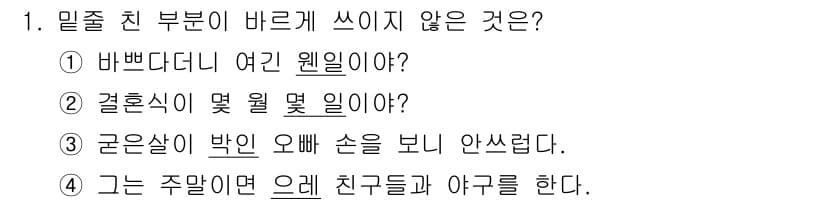 9급_지방직_공무원_국어 2021년 1번 - '바쁘다더니 여긴 웬일이야?'는 일상적인 회화 표현으로, 다른 선택지들보... 에 관한 핵심 기출문제